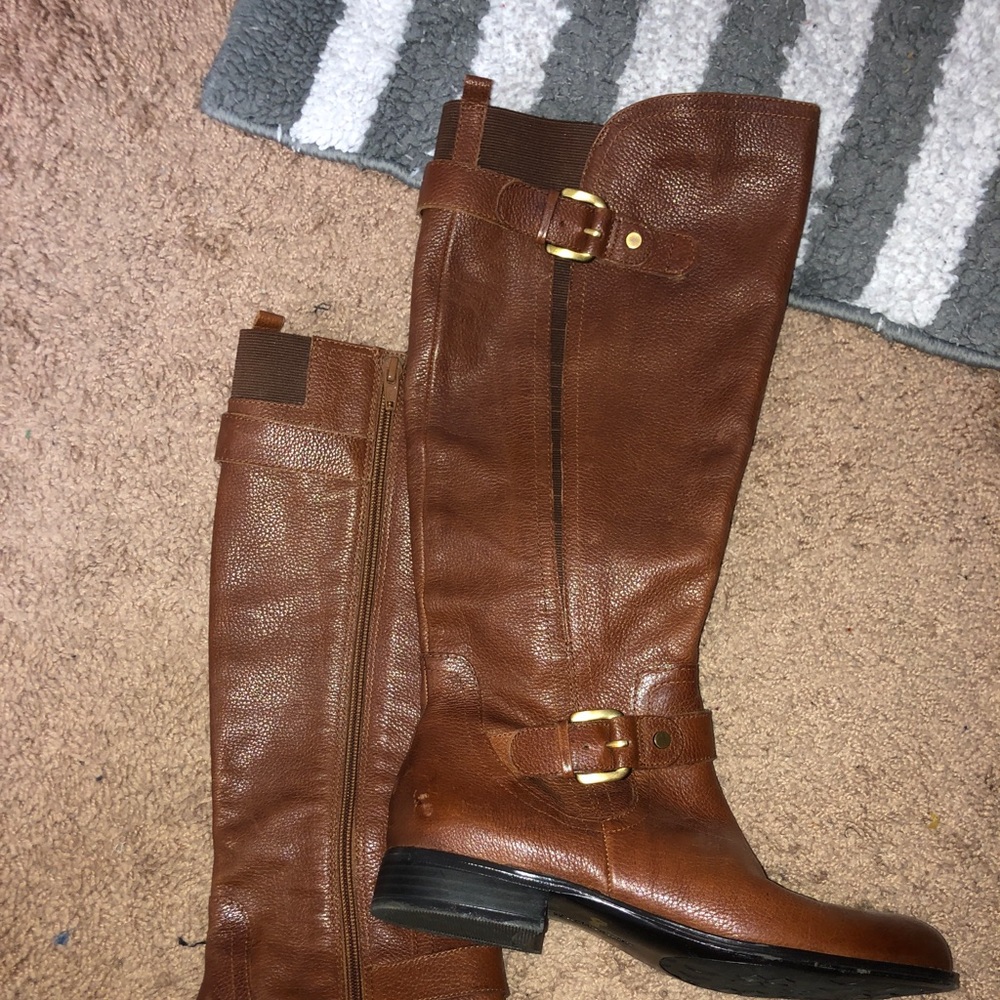 brown rider boots